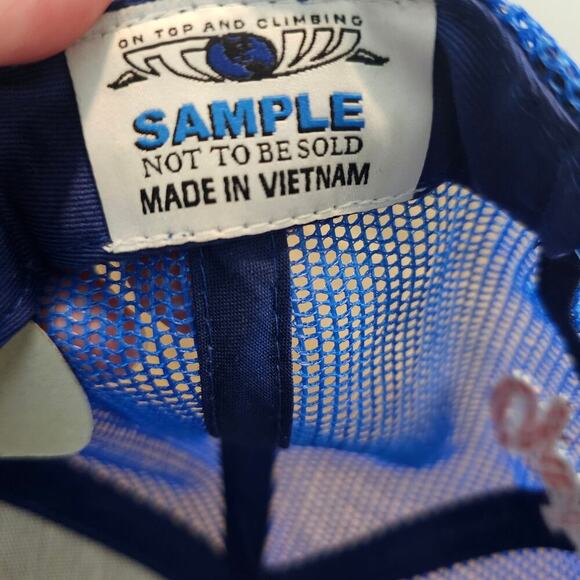 Vintage University of Florida Gators Trucker Hat Cap Blue Big Print Snapback UF - Picture 9 of 9